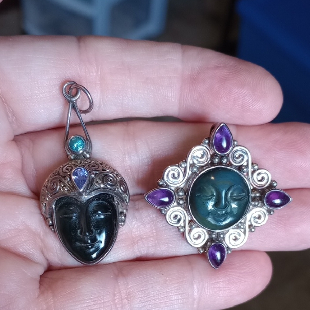 Choice Of Rainbow Obsidian Goddess Pendants